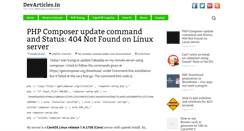 Desktop Screenshot of devarticles.in