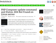 Tablet Screenshot of devarticles.in