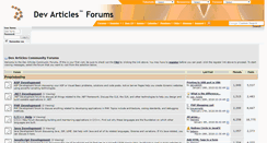 Desktop Screenshot of forums.devarticles.com